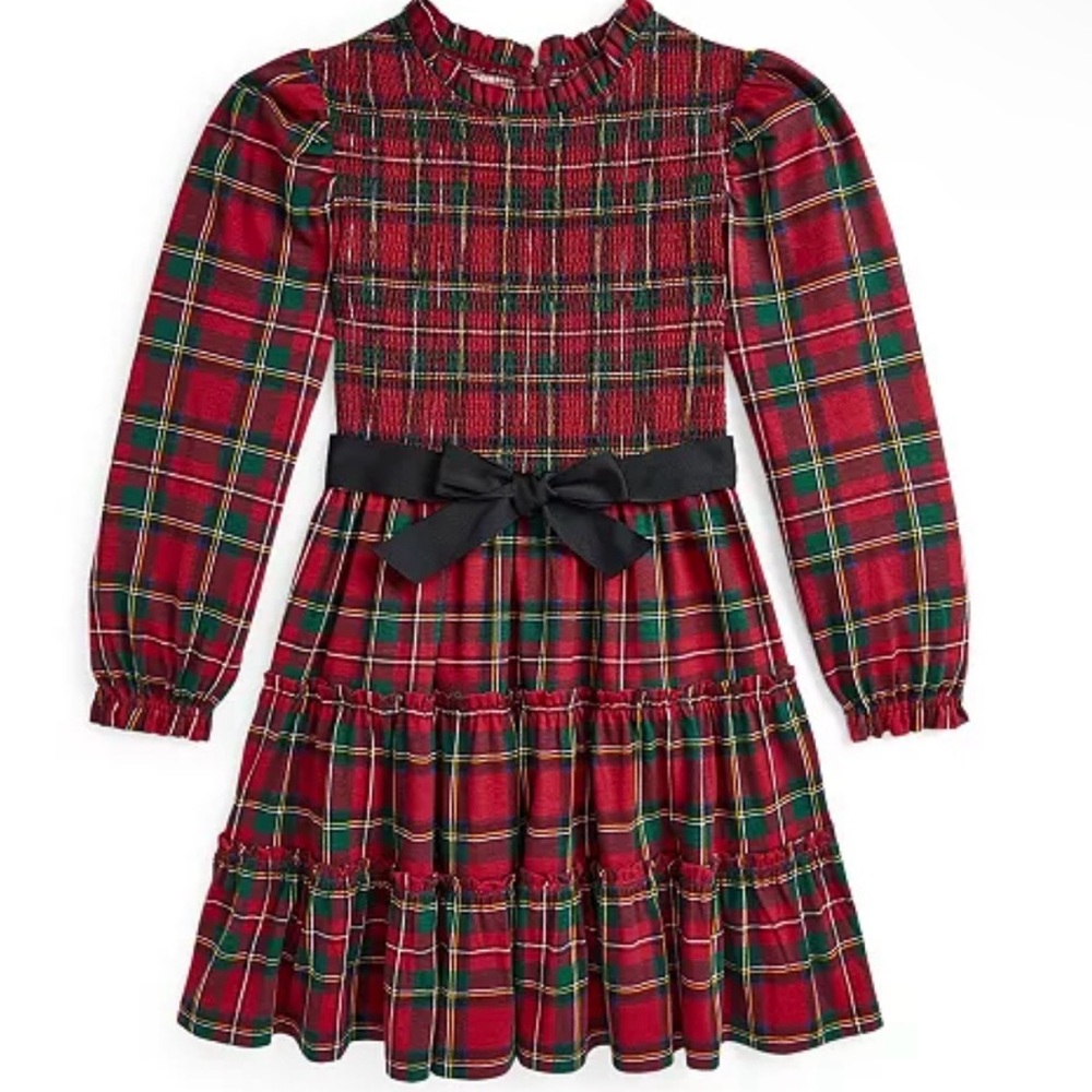 Polo by Ralph Lauren Tartan Plaid Kids Dress - Size 12-14
